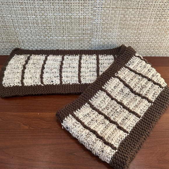 Handmade Stone Flecked Acrylic Chunky Ribbed Winter Scarf - Picture 2 of 6